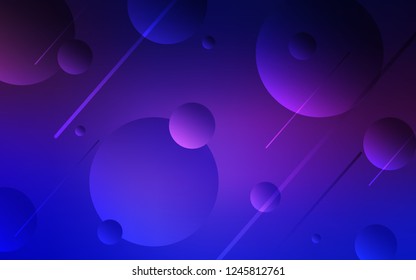 Light Pink, Blue vector cover with spots. Blurred decorative design in abstract style with bubbles. Pattern can be used for futuristic ad, booklets.