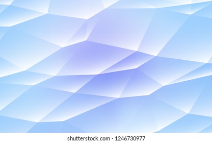 Light Pink, Blue vector cover in polygonal style. Triangles on abstract background with colorful gradient. Pattern for busines ad, booklets, leaflets