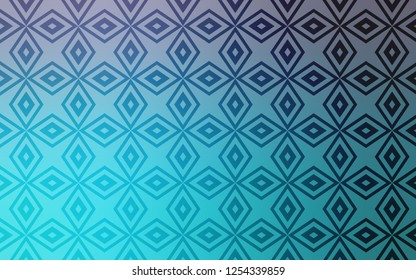 Light Pink, Blue vector cover in polygonal style. Modern abstract illustration with colorful rectangles. Best design for your ad, poster, banner.