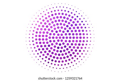Light Pink, Blue vector cover with set of hexagons. Abstract illustration with colorful hexagons. New template for your brand book.