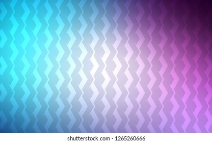 Light Pink, Blue vector cover with stright stripes. Modern geometrical abstract illustration with Lines. Best design for your ad, poster, banner.