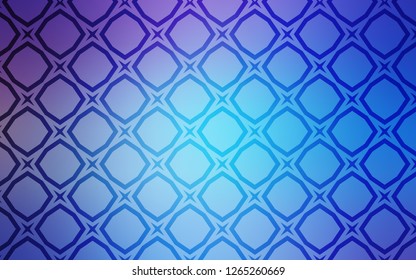 Light Pink, Blue vector cover with small and big stars. Shining colored illustration with stars. Template for sell phone backgrounds.