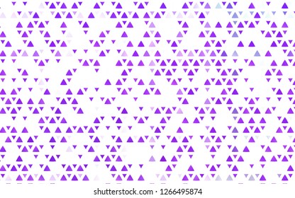Light Pink, Blue vector cover in polygonal style. Abstract gradient illustration with triangles. Pattern for commercials.