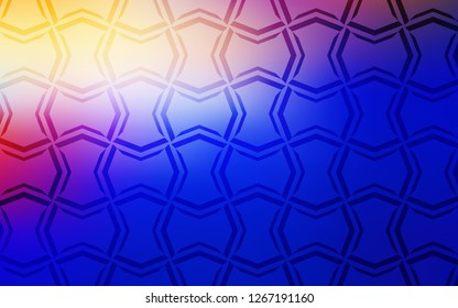 Light Pink, Blue vector cover with stright stripes. Blurred decorative design in simple style with lines. Template for your beautiful backgrounds.