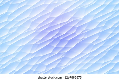 Light Pink, Blue vector cover in polygonal style. Modern abstract illustration with colorful triangles. Best design for your ad, poster, banner.