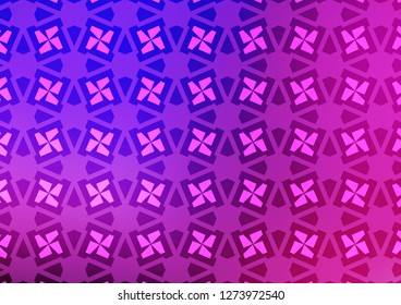 Light Pink, Blue vector cover in triangles, cubes. Abstract illustration with colorful lines, cubes. Pattern for commercials.