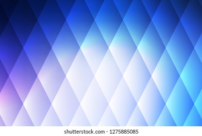 Light Pink, Blue vector cover in polygonal style. Decorative design in abstract style with rectangles. Pattern can be used for websites.
