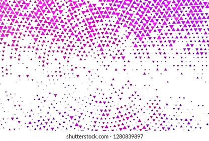 Light Pink, Blue vector cover in polygonal style. Glitter abstract illustration with triangular shapes. Smart design for your business advert.