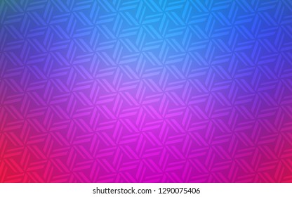 Light Pink, Blue vector cover with polygonal style. Triangles on abstract background with colorful gradient. The template can be used as a background.