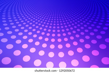 Light Pink, Blue vector cover with spots. Blurred decorative design in abstract style with bubbles. Beautiful design for your business advert.