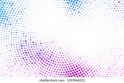 Light Pink, Blue vector cover in polygonal style. Modern abstract illustration with colorful rectangles. The template can be used as a background.