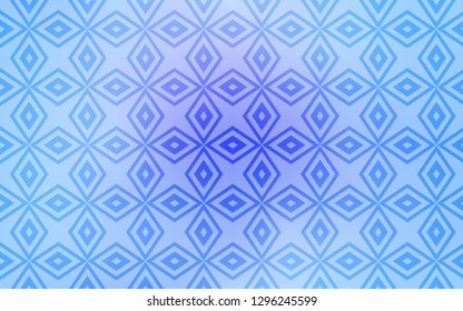 Light Pink, Blue vector cover in polygonal style. Abstract gradient illustration with rectangles. Pattern for busines ad, booklets, leaflets