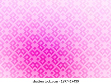 Light Pink, Blue vector cover in polygonal style. Glitter abstract illustration with rectangular shapes. Best design for your ad, poster, banner.
