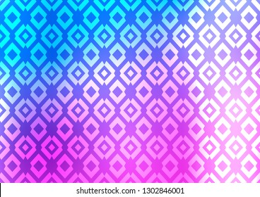 Light Pink, Blue vector cover in polygonal style. Decorative design in abstract style with rectangles. Pattern can be used for websites.