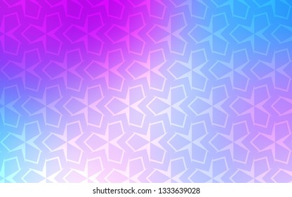 Light Pink, Blue vector cover in polygonal style. Abstract gradient illustration with rectangles. Modern template for your landing page.