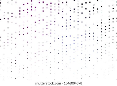 Light Pink, Blue vector cover with polygonal style. Beautiful illustration with rectangles and squares. Modern template for your promotion.