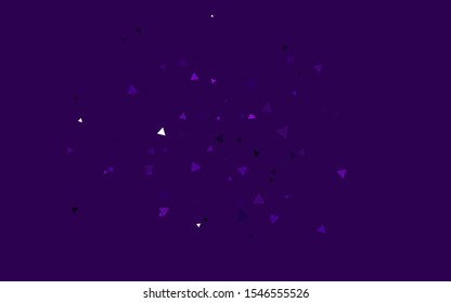 Light Pink, Blue vector cover in polygonal style. Glitter abstract illustration with triangular shapes. Smart design for your business advert.