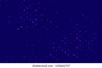 Light Pink, Blue vector cover with spots. Abstract illustration with colored bubbles in nature style. Template for your brand book.