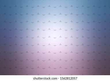 Light Pink, Blue vector cover with polygonal style. Illustration with set of colorful triangles, lines. Smart design for your adverts.