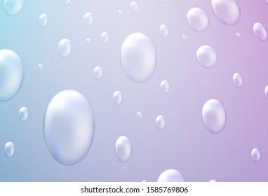 Light Pink, Blue vector cover with spots. Blurred decorative design in abstract style with bubbles. The pattern can be used for beautiful websites.