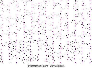 Light Pink, Blue vector cover in polygonal style with circles. Abstract gradient illustration with circles, triangles, cubes. Smart design for your business advert.