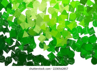Tapa vectorial azul rosa claro en estilo poligonal con círculos. Círculos, líneas, rhombus con gradiente colorido. Mejor diseño para tu anuncio, afiche, banner.