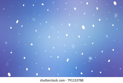 Light Pink, Blue vector cover with beautiful snowflakes. Modern geometrical abstract illustration with crystals of ice. The pattern can be used for new year leaflets.