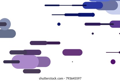 Light Pink, Blue vector cover with rounded stripes. Glitter abstract illustration with colored sticks. The pattern can be used as ads, poster, banner for medicine.