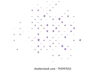 Light Pink, Blue vector cover with financial symbols. Abstract illustration with colored financial digital symbols. The pattern can be used for financial, investment websites.