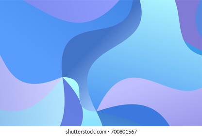 Light Pink, Blue vector crooked abstract pattern. Shining crooked illustration in a brand-new style. The template can be used as a background for cell phones.