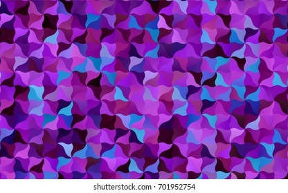 Light Pink, Blue vector crooked abstract template. Modern geometrical abstract illustration with gradient bandy lines. A completely new template for your business design.