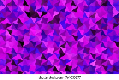 Light Pink, Blue vector crooked abstract template. A completely new color illustration in a vague style. The pattern of blurred lines for your business design.