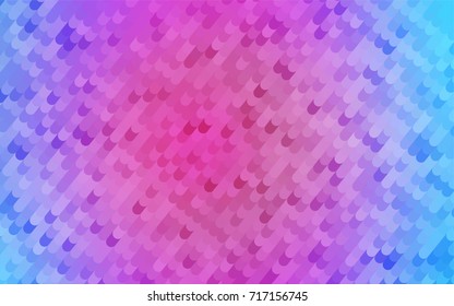 Light Pink, Blue vector curved template. A completely new color illustration in a vague style. The polygonal design can be used for your web site.