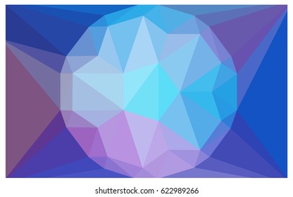 Light Pink, Blue vector diamond Pattern. Geometric Gemstone sample. Repeating template with a gem in center. Jewelry gems texture for your design. Pattern can be used for background.