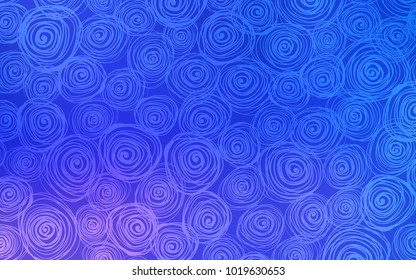 Light Pink, Blue vector doodle bright pattern. Modern geometrical abstract illustration with roses. The textured pattern can be used for website.