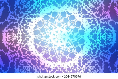 Light Pink, Blue vector doodle bright background. A vague abstract illustration with doodles drawn by child in Indian style. The completely new template can be used for your brand book.