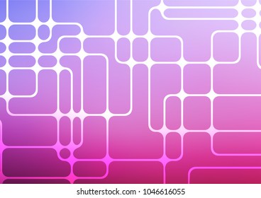 Light Pink, Blue vector doodle blurred texture. Modern geometrical abstract illustration with doodles. A completely new template for your business design.