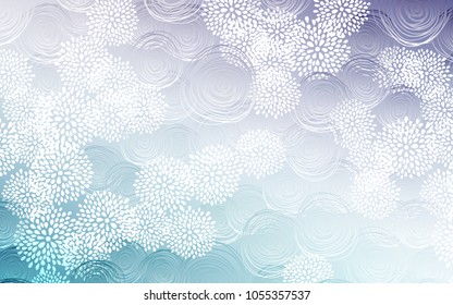 Light Pink, Blue vector doodle blurred background. Creative illustration in blurred style with flowers. The template can be used as a background for cell phones.