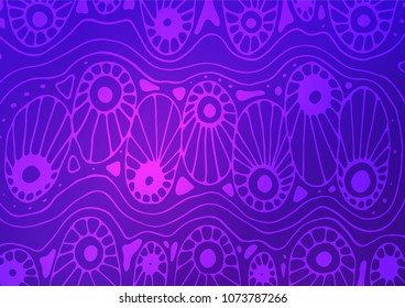 Light Pink, Blue vector doodle blurred background. Creative illustration in blurred style with doodles and Zen tangles. The textured pattern can be used for website.
