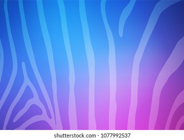 Light Pink, Blue vector doodle blurred texture. Colorful abstract illustration with lines in Asian style. The template can be used as a background for cell phones.