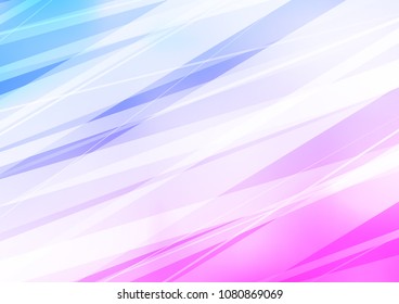 Light Pink, Blue vector doodle blurred template. Shining colored illustration with doodles in Zen tangle style. The pattern can be used for coloring books and pages for kids.