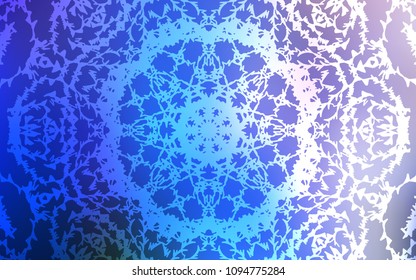 Light Pink, Blue vector doodle bright background. Childish elegant natural pattern with gradient. The template can be used as a background for cell phones.