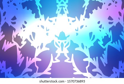 Light Pink, Blue vector doodle bright background. A vague abstract illustration with doodles drawn by child in Indian style. The completely new template can be used for your brand book.