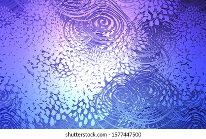 Light Pink, Blue vector doodle blurred template. Colorful abstract illustration with flowers in doodle style. The pattern can be used for heads of websites and designs.