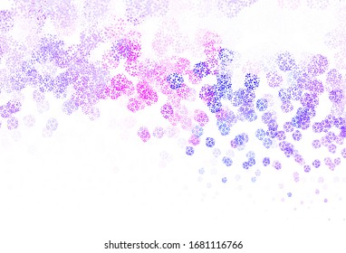 Diseño de doodle de vector azul claro con hojas. Ilustración abstracta brillante con doodles y hojas. Patrón para papeles pintados, libros coloreados.