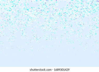 Light Pink, Blue vector doodle background with leaves. Doodle illustration of leaves in Origami style with gradient. A new texture for your wallpaper design.