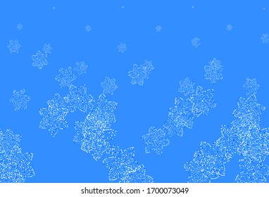 Light Pink, Blue vector doodle background with flowers. Sketchy doodle flowers on white background. Hand painted design for web, wrapping.