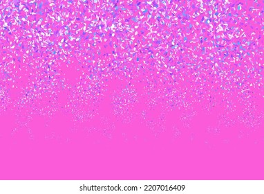 Patrón de doodle de vector azul y rosa claro con hojas. hojas sobre un elegante patrón natural con gradiente. Nuevo estilo para su diseño de negocio.