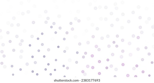Light pink, blue vector doodle template with flowers. Gradient colorful abstract flowers on simple background. Brand new business design.