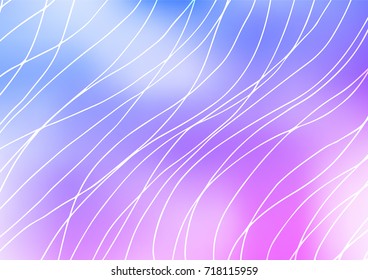 Light Pink, Blue vector doodle blurred texture. Ethnic elegant natural pattern with gradient. The pattern can be used for wallpapers and coloring books.